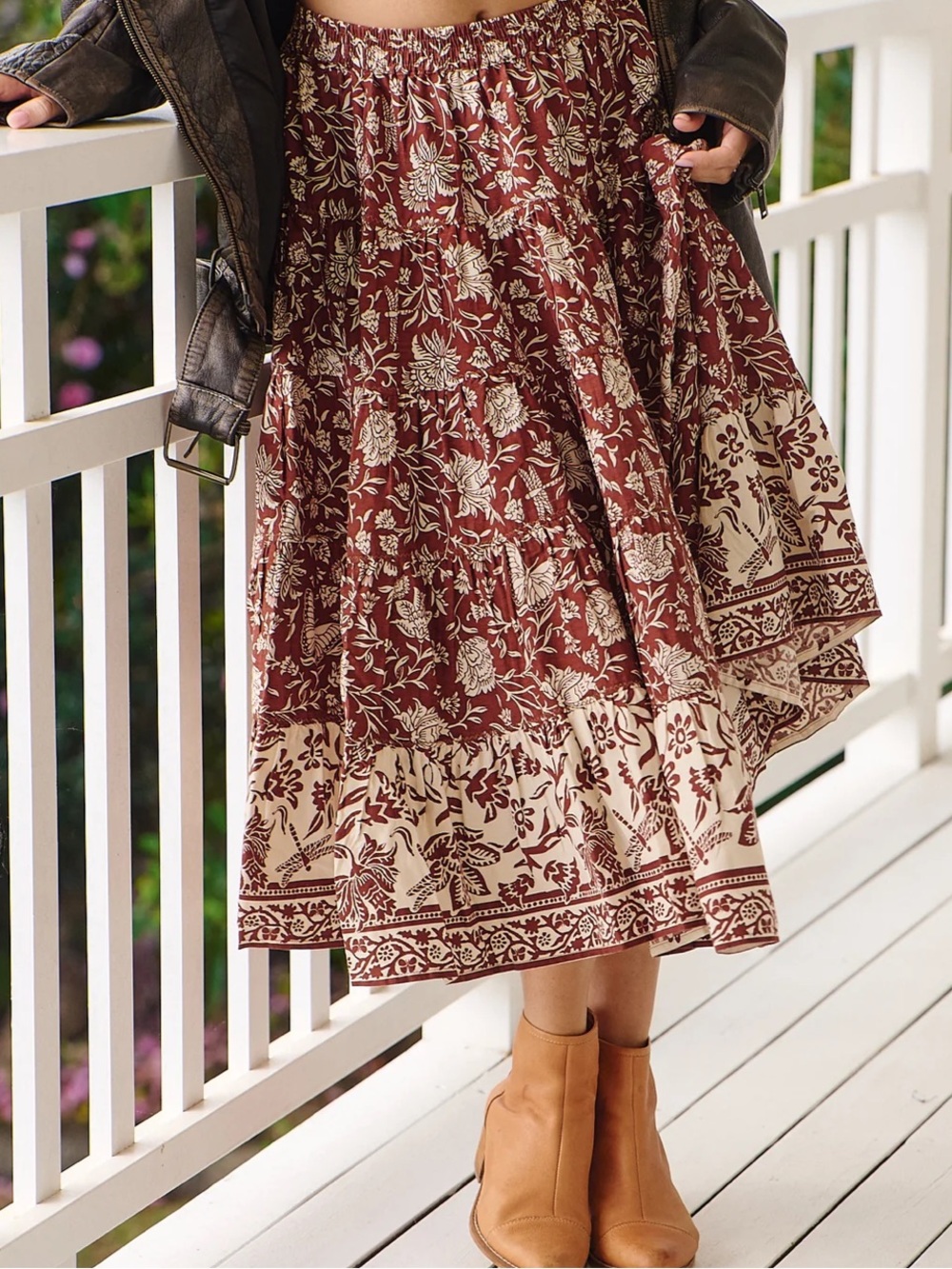 Free People In Full Swing Midi Skirt NWT - Picture 3 of 5